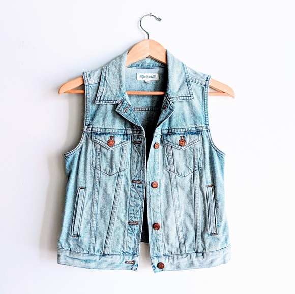 Madewell Jackets & Blazers - Madewell jean vest in light cora wash